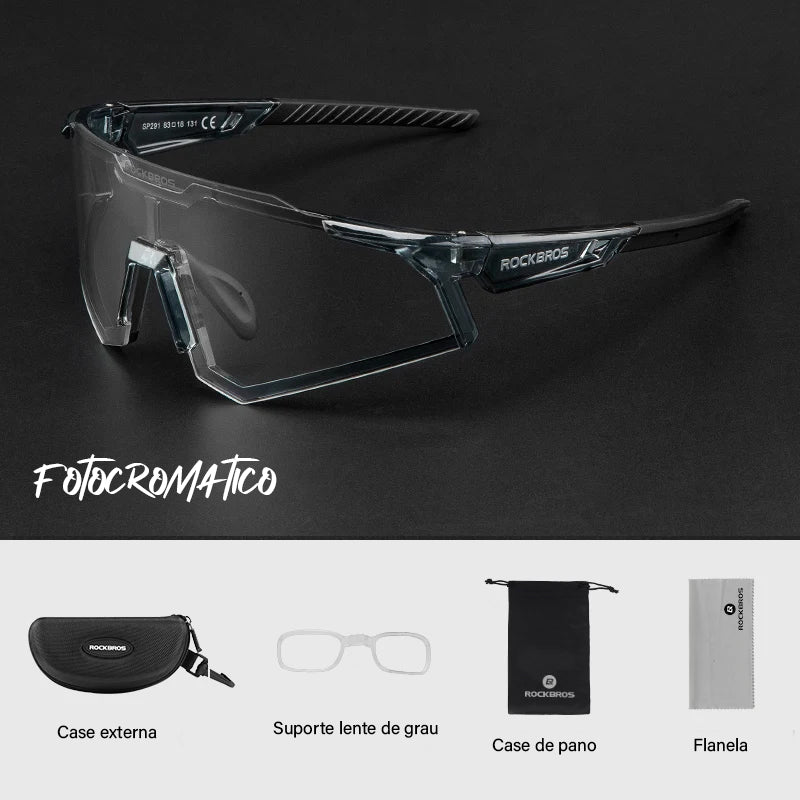 ROCKBROS Chromax - Fotocromático Óculos esportivos
