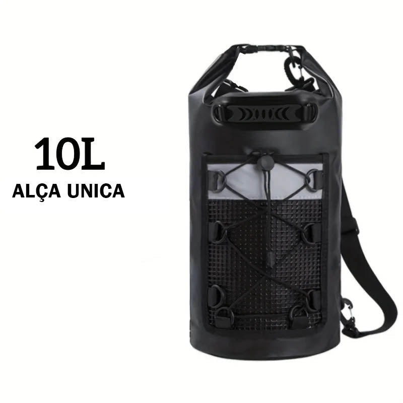 WaterLock™ – Mochila Impermeável Ideal para Trilhas, Esportes Aquáticos e Aventuras Outdoor