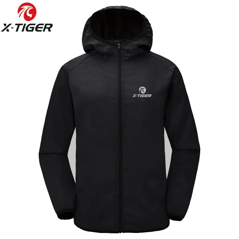 X-TIGER Jaqueta Corta-Vento Refletiva Aprova D'Água para Esportes Outdoor