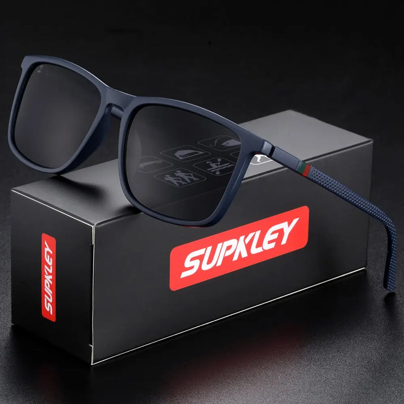 Óculos SUPKLEY Masculino Vintage  com Lente Polarizada