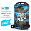 MovOut DryPro 30L/15L – Bolsa Impermeável com Bolso Seco e Externo para Caiaque, Natação, Camping e Esportes Outdoor