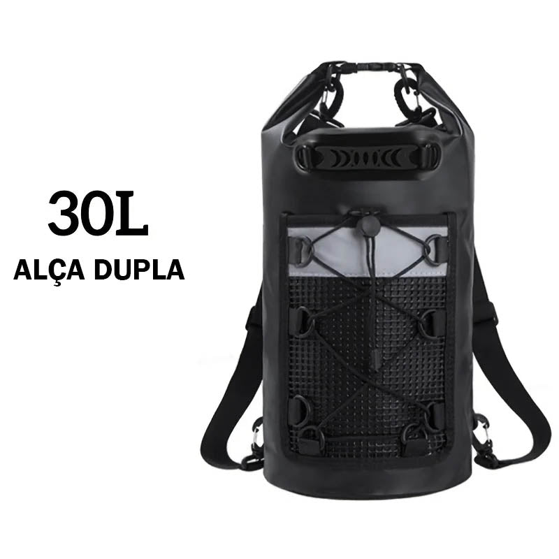 WaterLock™ – Mochila Impermeável Ideal para Trilhas, Esportes Aquáticos e Aventuras Outdoor