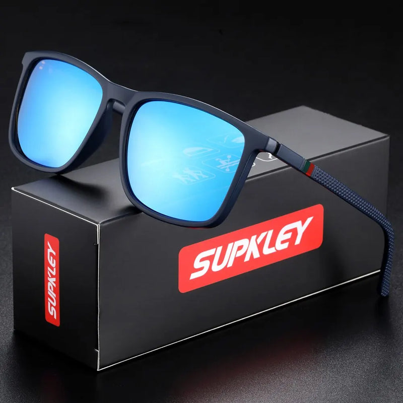 Óculos SUPKLEY Masculino Vintage  com Lente Polarizada