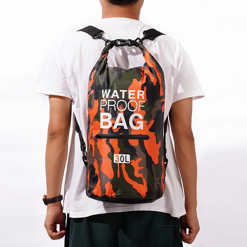 MovOut DryPro 30L/15L – Bolsa Impermeável com Bolso Seco e Externo para Caiaque, Natação, Camping e Esportes Outdoor