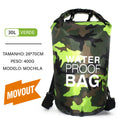 MovOut DryPro 30L/15L – Bolsa Impermeável com Bolso Seco e Externo para Caiaque, Natação, Camping e Esportes Outdoor